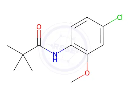 Chemical structure of N-(4-Chloro-6-methoxyphenyl)-2,2-dimethylpropanamide