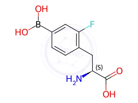 Chemical structure of (S)-2-Amino-3-(4-borono-2-fluorophenyl)propanoic Acid