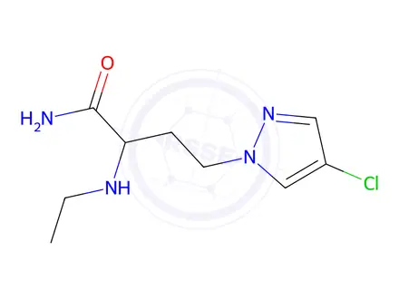 Chemical structure of 4-(4-Chloro-1h-pyrazol-1-yl)-2-(ethylamino)butanamide