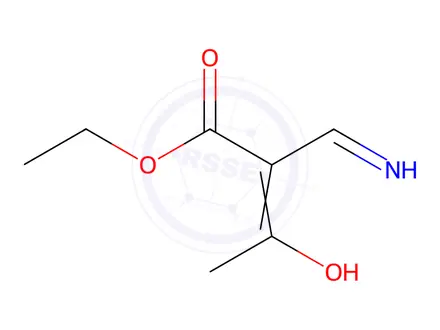 Chemical structure of Ethyl (E)-2-(aminomethylene)-3-oxobutanoate