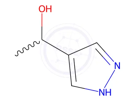 Chemical structure of 1-(1H-pyrazol-4-yl)ethan-1-ol