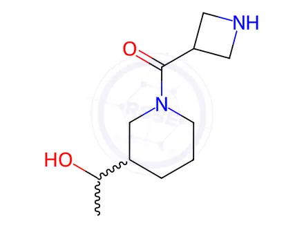 Chemical structure of Azetidin-3-yl(3-(1-hydroxyethyl)piperidin-1-yl)methanone