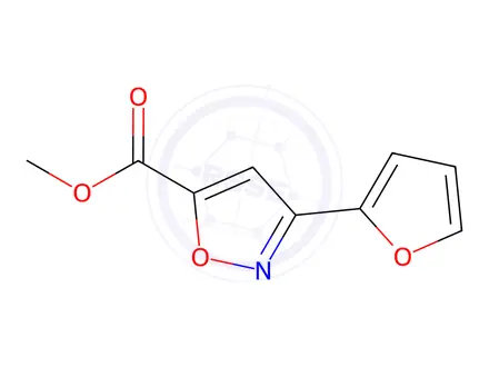 Chemical structure of 3-(furan-2-yl)isoxazole-5-carboxylic acid