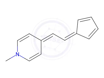 Chemical structure of TRANS-4-[2-(1-FERROCENYL)VINYL]-1-METHYLPYRIDINIUM IODIDE
