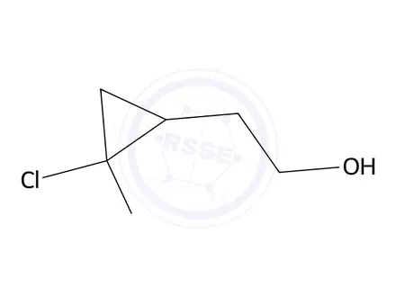 Chemical structure of 2-(2,2-dichlorocyclopropyl)ethan-1-ol