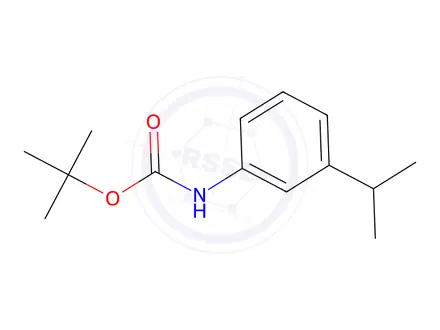 Chemical structure of tert-butyl N-(3-isopropylphenyl)carbamate