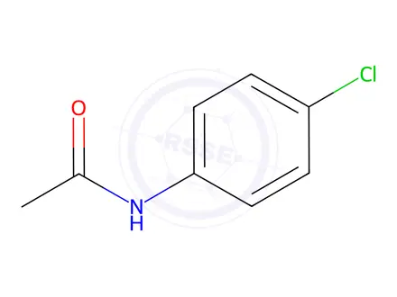 Chemical structure of 4'-Chloroacetanilide