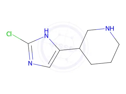 Chemical structure of 3-(2-Chloro-1H-imidazol-5-yl)piperidine