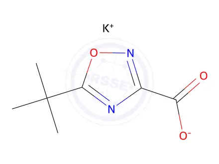 Chemical structure of potassium 5-(tert-butyl)-1,2,4-oxadiazole-3-carboxylate*