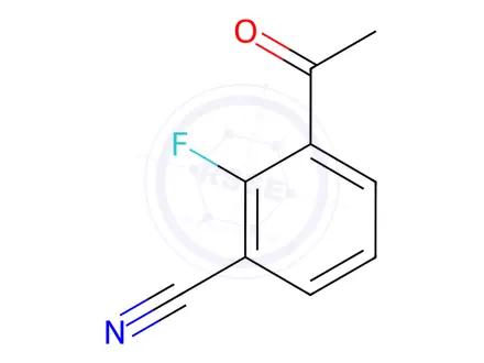 Chemical structure of Benzonitrile, 3-acetyl-2-fluoro-(9CI)