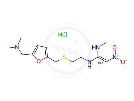 Chemical structure of Ranitidine hydrochloride