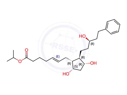 Chemical structure of Latanoprost EP Impurity F (Latanoprost USP Related Compound A)