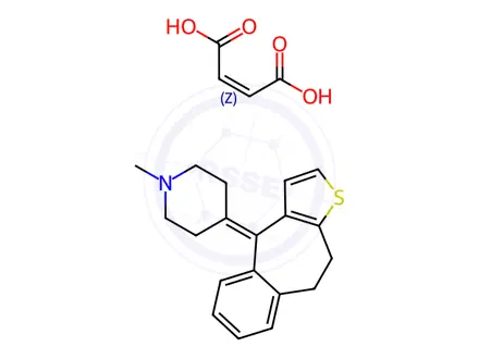 Chemical structure of Pizotifen Maleate