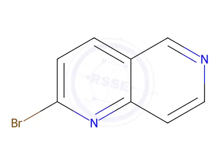 Chemical structure of 2-Bromo-1,6-naphthyridine