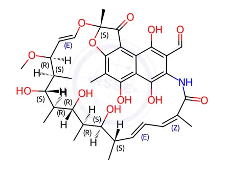 Chemical structure of Rifapentine Impurity 36