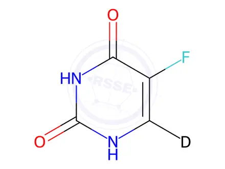 Chemical structure of Fluorouracil-d1