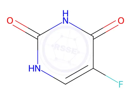 Chemical structure of 5-Fluorouracil