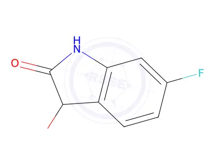 Chemical structure of 6-fluoro-3-hydroxy-2,3-dihydro-1H-indol-2-one