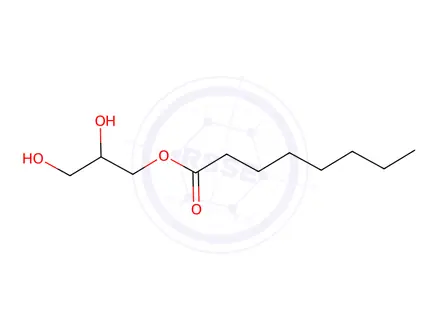 Chemical structure of 1-Octanoyl-rac-glycerol