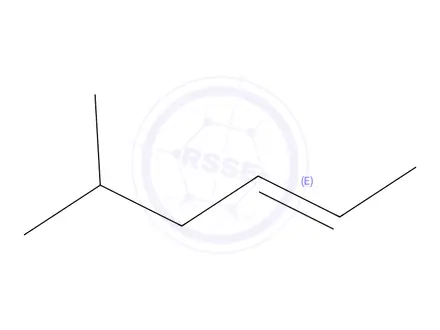 Chemical structure of 5-Methyl-2-hexene (cis- and trans- mixture)