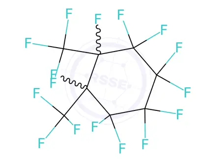 Chemical structure of Perfluoro-1,2-dimethylcyclohexane