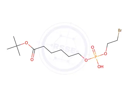 Chemical structure of tert-Butyl 6-[O-(2-Bromoethyl)phosphoryl)hydroxyhexanoate
