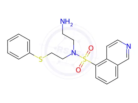 Chemical structure of N-(2-Aminoethyl)-N-(2-(phenylthio)ethyl)isoquinoline-5-sulfonamide
