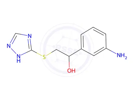Chemical structure of 1-(3-Aminophenyl)-2-(1h-1,2,4-triazol-5-ylsulfanyl)ethan-1-ol