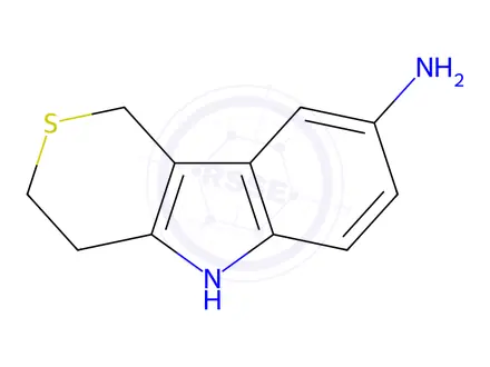 Chemical structure of 1,3,4,5-tetrahydrothiopyrano[4,3-b]indol-8-amine