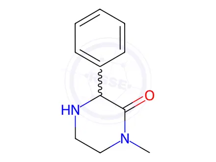 Chemical structure of 1-Methyl-3-phenylpiperazin-2-one