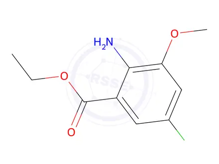 Chemical structure of Ethyl 2-amino-5-chloro-3-methoxybenzoate