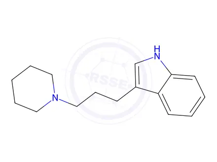 Chemical structure of 3-(3-(Piperidin-1-yl)propyl)-1H-indole