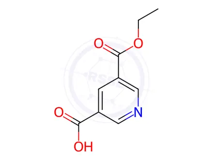 Chemical structure of 5-(Ethoxycarbonyl)nicotinicacid
