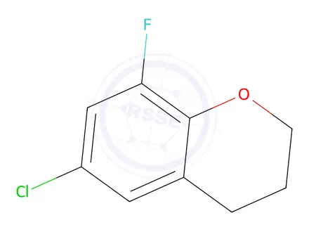Chemical structure of 6-Chloro-8-fluorochroman
