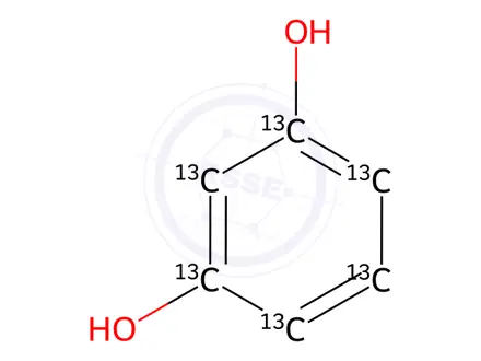 Chemical structure of Resorcinol-13C6