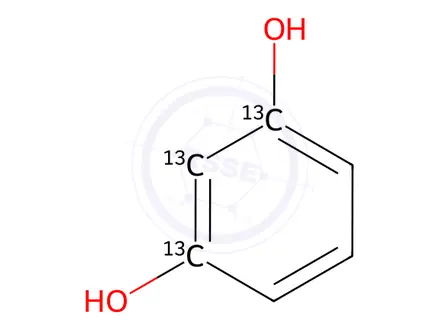Chemical structure of Resorcinol-1,2,3-13C3