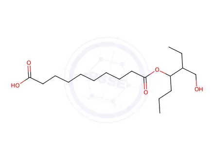 Chemical structure of 10-((3-(Hydroxymethyl)heptan-4-yl)oxy)-10-oxodecanoic Acid
