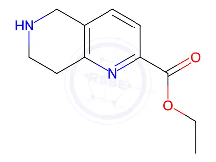 Chemical structure of Ethyl 5,6,7,8-tetrahydro-1,6-naphthyridine-2-carboxylate