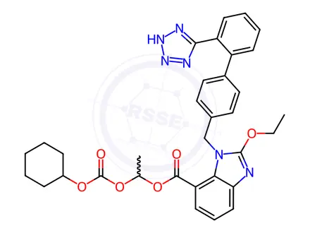 Chemical structure of Candesartan cilexetil