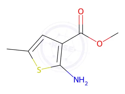 Chemical structure of Methyl 2-amino-5-methylthiophene-3-carboxylate