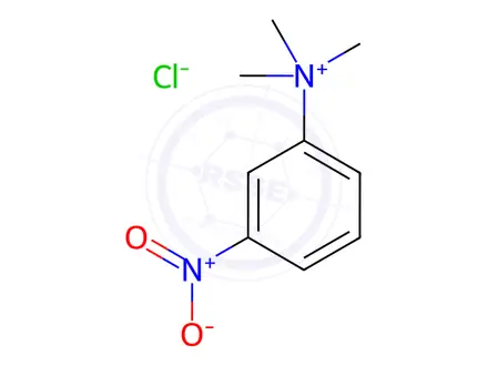 Chemical structure of N,N,N-trimethyl-3-nitroanilinium chloride