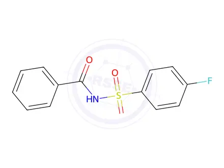 Chemical structure of BenzaMide, N-[(4-fluorophenyl)sulfonyl]-