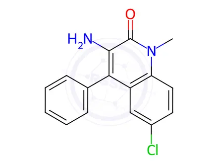 Chemical structure of Diazepam Impurity 3 (Diazepam EP Impurity C)