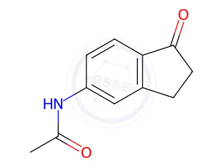 Chemical structure of N1-(1-Oxo-2,3-dihydro-1H-inden-5-yl)acetamide