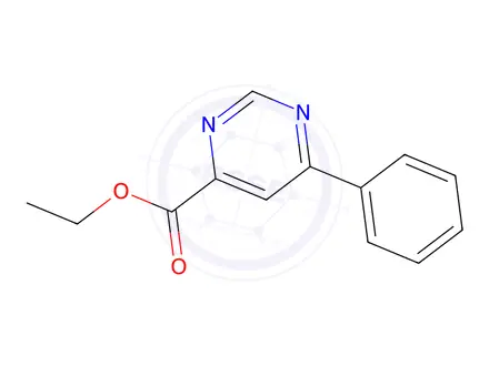 Chemical structure of ethyl 6-phenylpyrimidine-4-carboxylate