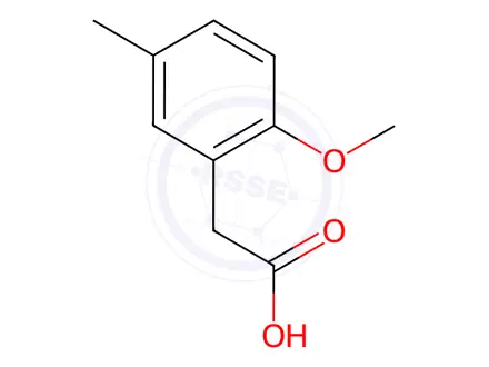 Chemical structure of (2-Methoxy-5-methyl-phenyl)-acetic acid