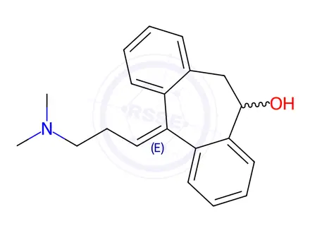 Chemical structure of 10-Hydroxy (E)-Amitriptyline