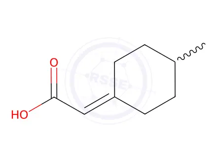 Chemical structure of 2-(4-Methylcyclohexylidene)acetic acid