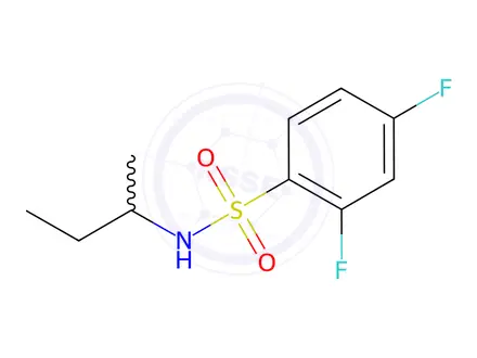 Chemical structure of N-(sec-butyl)-2,4-difluorobenzenesulfonamide