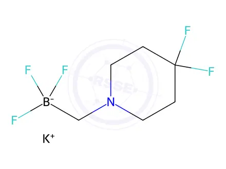 Chemical structure of potassium ((4,4-difluoropiperidin-1-yl)methyl)trifluoroborate